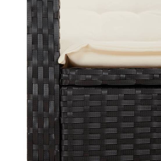 ComfortXL - Fauteuils Relax de Jardin Inclinables Résine Tressée Dossier Réglable pour Terrasse Lot de 2 Noir – ComfortXL Outdoor Living - Image 9