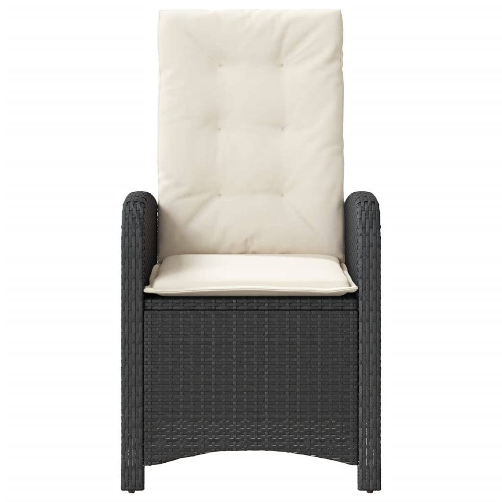 ComfortXL - Fauteuils Relax de Jardin Inclinables Résine Tressée Dossier Réglable pour Terrasse Lot de 2 Noir – ComfortXL Outdoor Living - Image 5