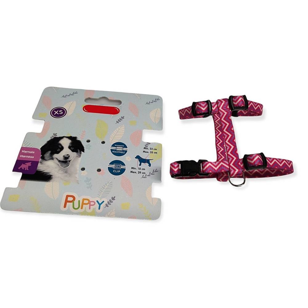 Harnais rose PUPPY PIXIE XS 8 mm 18 à 29 cm pour chiots - Image 2
