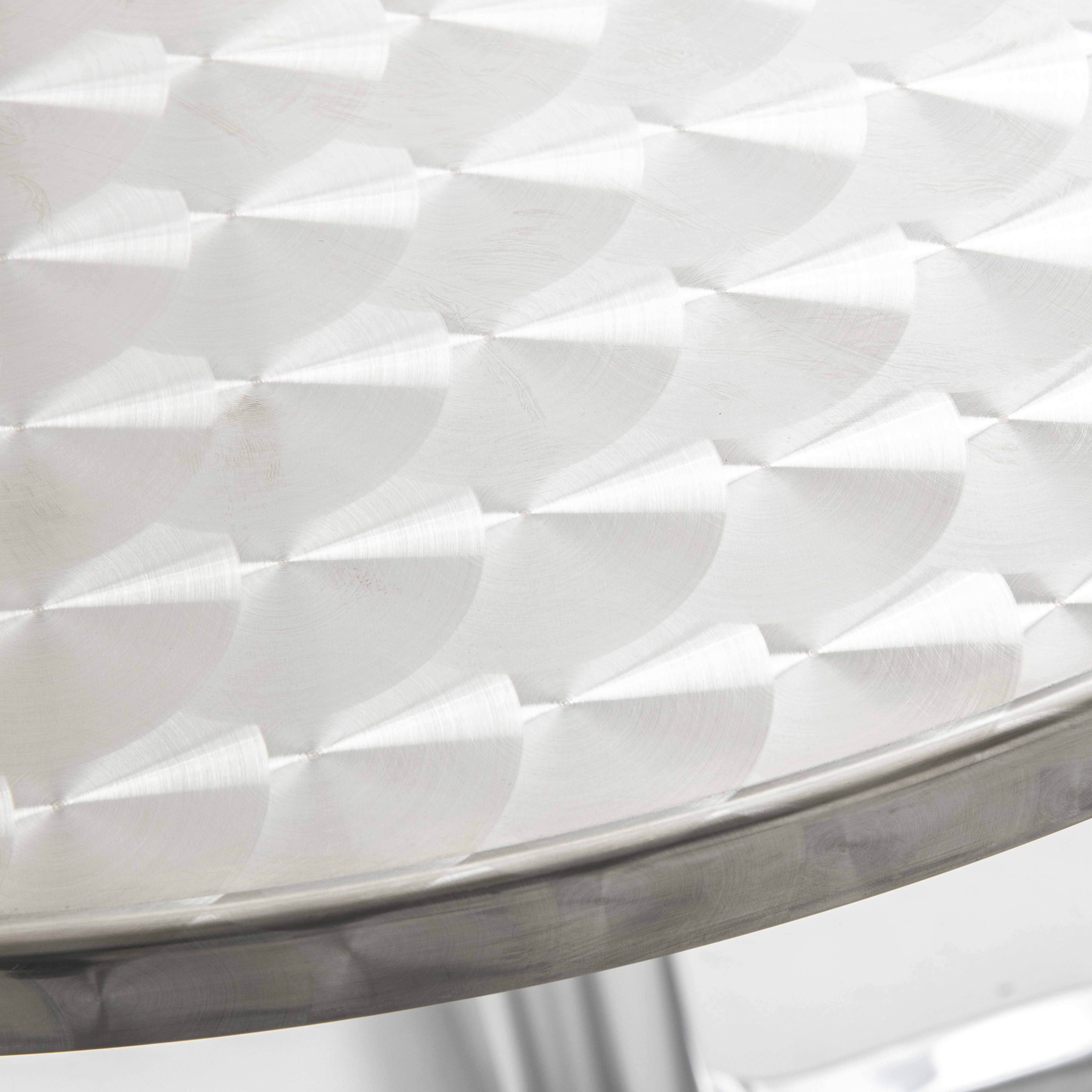 Oviala - Table bistrot ronde en aluminium Brixton - Oviala - Image 2
