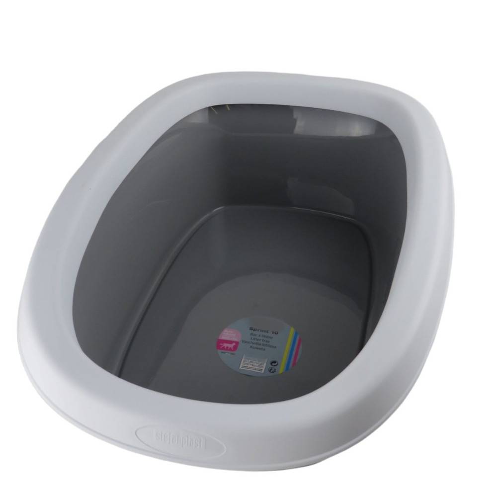 animallparadise - Bac a litière sprint 10 gris pierre 31 x 43 x 14 h pour chat - Image 6