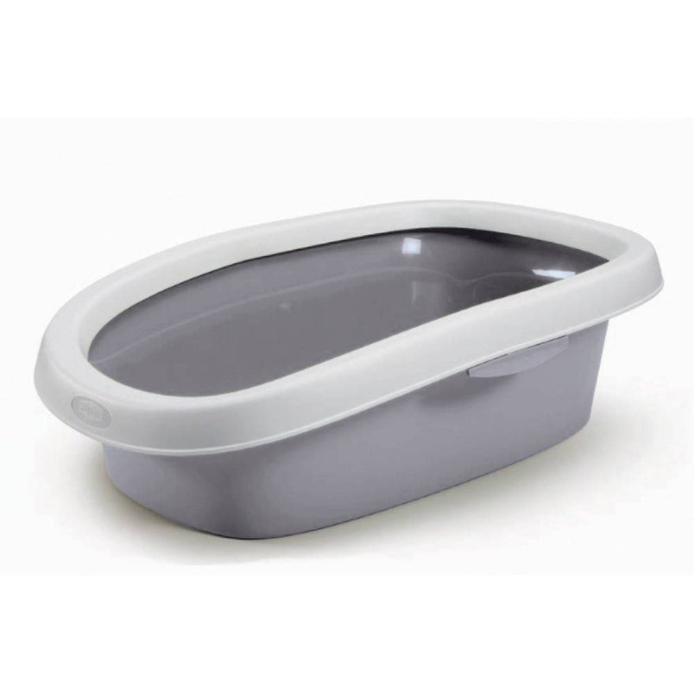 animallparadise - Bac a litière sprint 10 gris pierre 31 x 43 x 14 h pour chat - Image 1