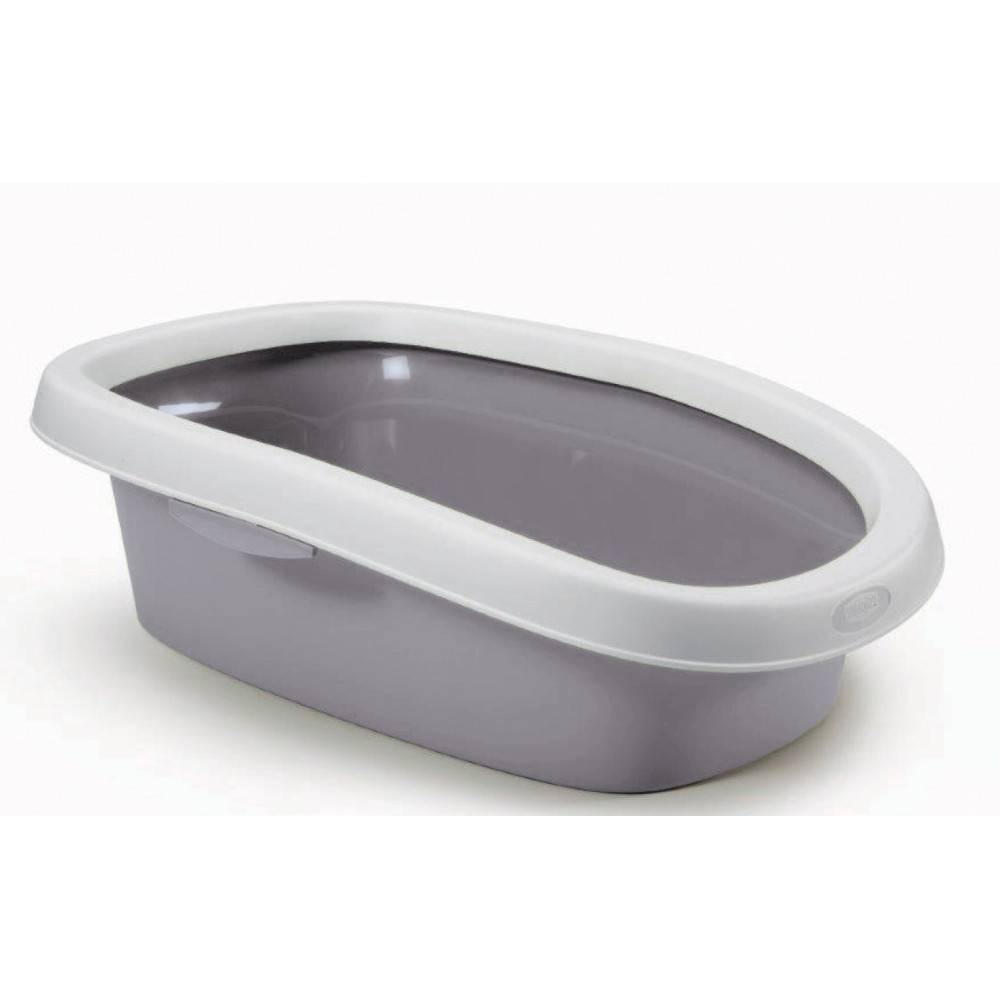 animallparadise - Bac a litière sprint 10 gris pierre 31 x 43 x 14 h pour chat - Image 2