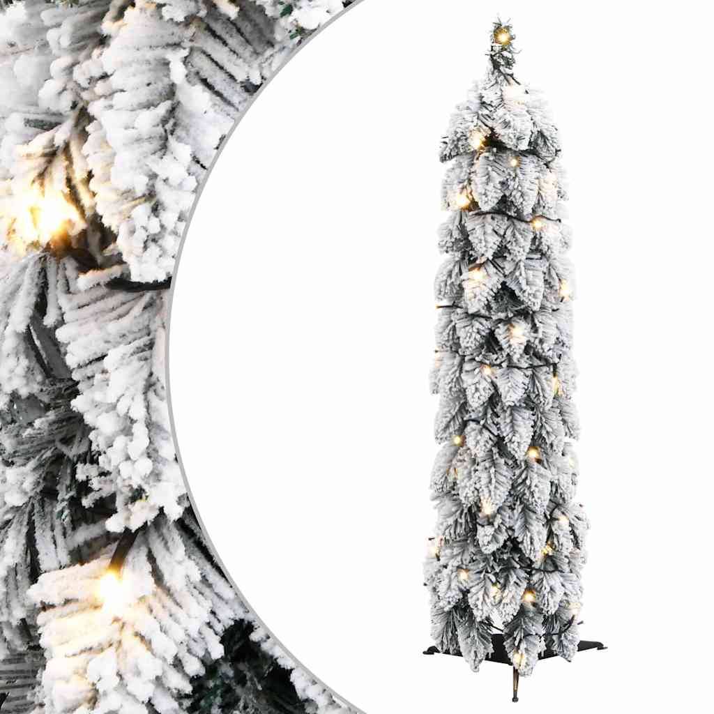 Vidaxl - Sapin de Noël artificiel pré-éclairé avec 45 LED/neige floquée vidaXL 357695 - Image 1
