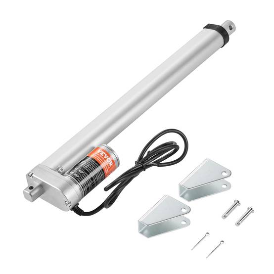 VEVOR Actionneur linéaire 12V 300mm 1000N 14mm/s, IP54, pour meubles, automatisation, équipements. - Image 1