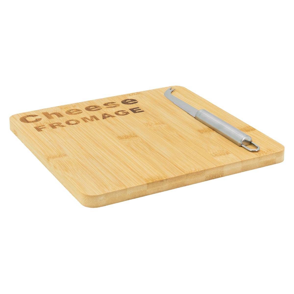 Aubry Gaspard - Plateau de fromage en bambou avec couteau - Image 1