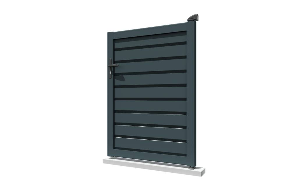 Ombrazur - Portillon brise-vue Gris anthracite L 1000 x H 1857 mm OMBRAZUR - Image 1