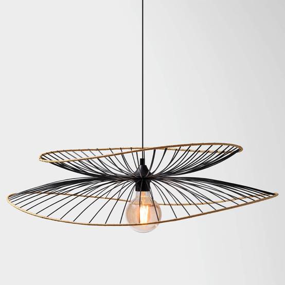 Suspension métal et rotin Alara D69 Atmosphera - Image 3