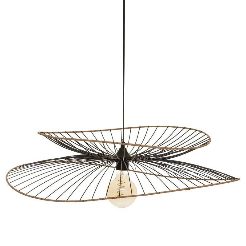Suspension métal et rotin Alara D69 Atmosphera - Image 1