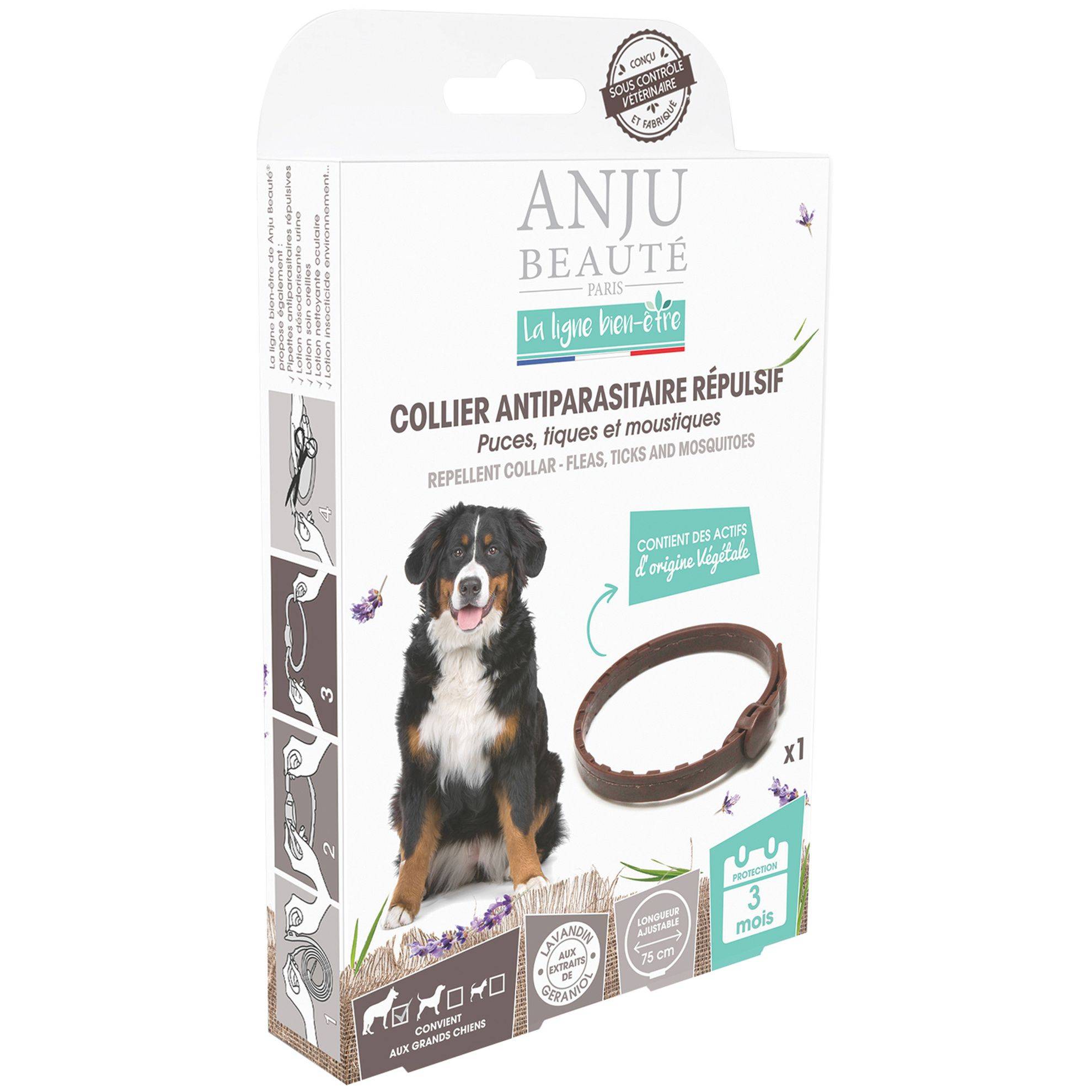 Anju Beaute - Collier répulsifs Anju : Grand Chien ANJU BEAUTÉ