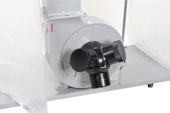 Aspirateur à copeaux de bois 2 x 200 L - 230 V - 2200W - ABS3880 Holzmann - Image 3