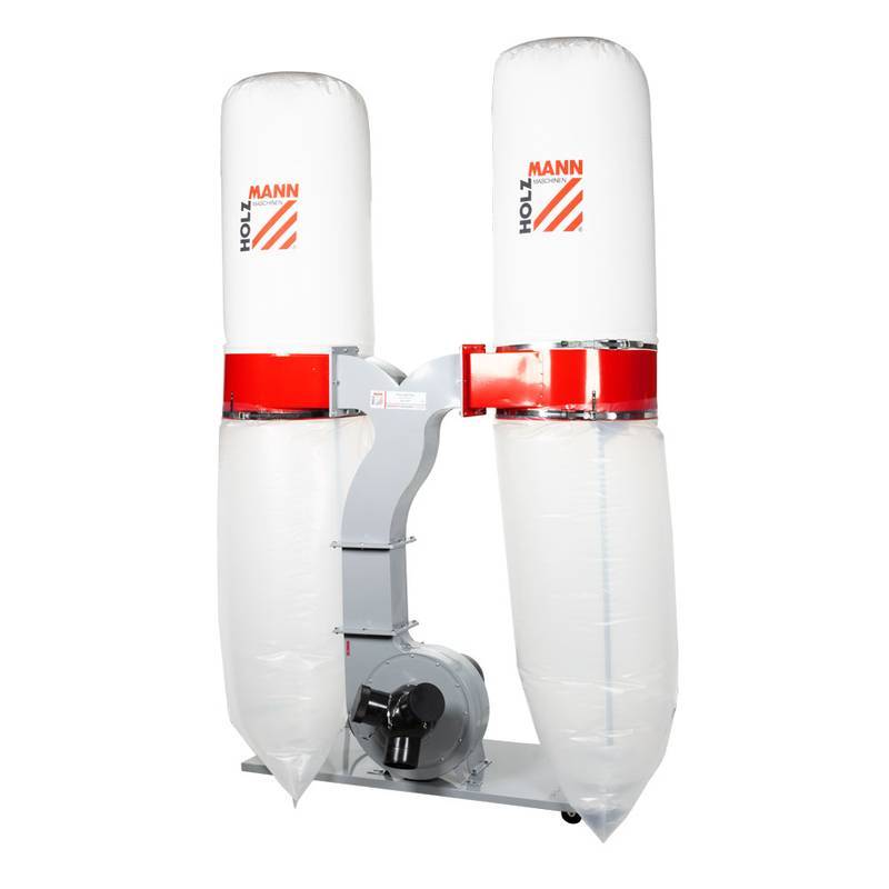Aspirateur à copeaux de bois 2 x 200 L - 230 V - 2200W - ABS3880 Holzmann - Image 1