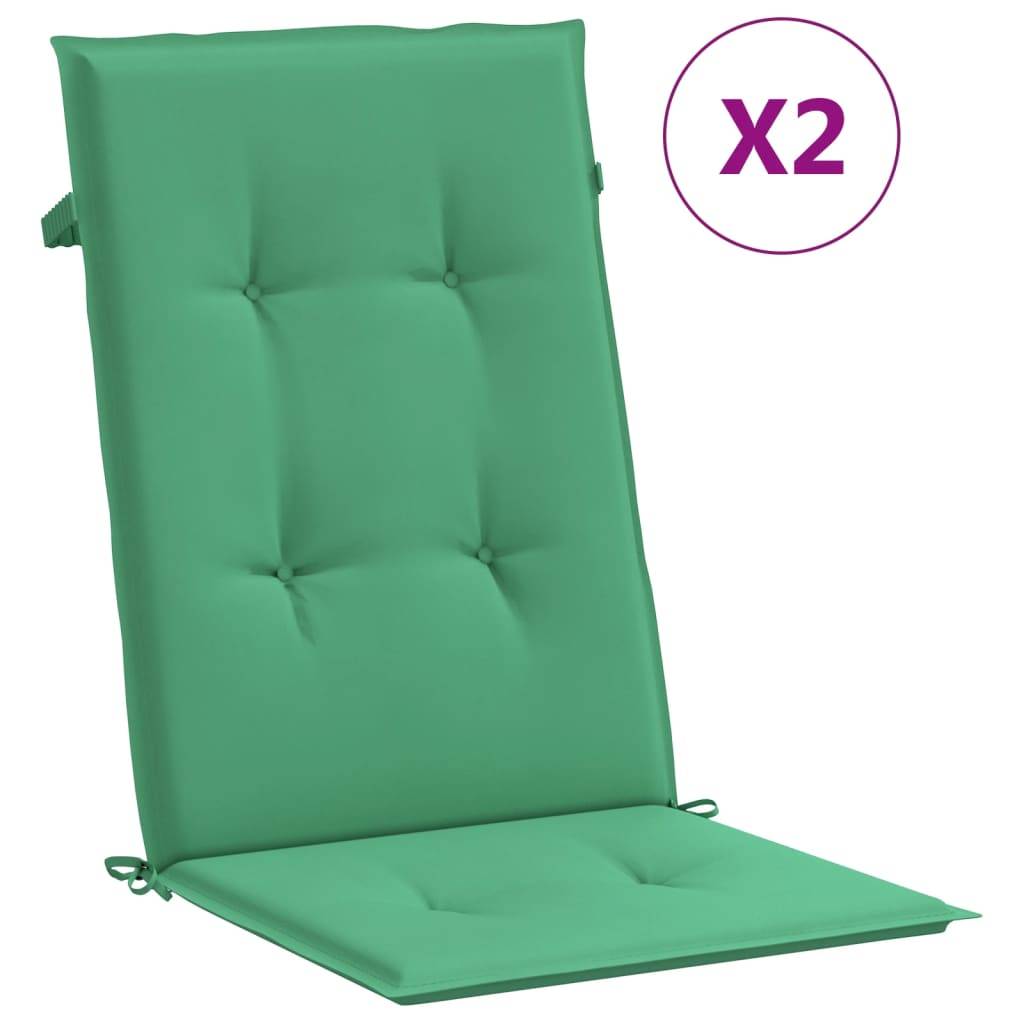 Prolenta Premium - Coussins de chaise de jardin polyester vert 120 x 50 x 3 cm - Prolenta premium p334.0 - Image 1