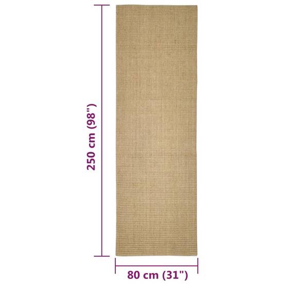 Vidaxl - Tapis en sisal pour griffoir 80x250 cm vidaXL 3203418 - Image 3