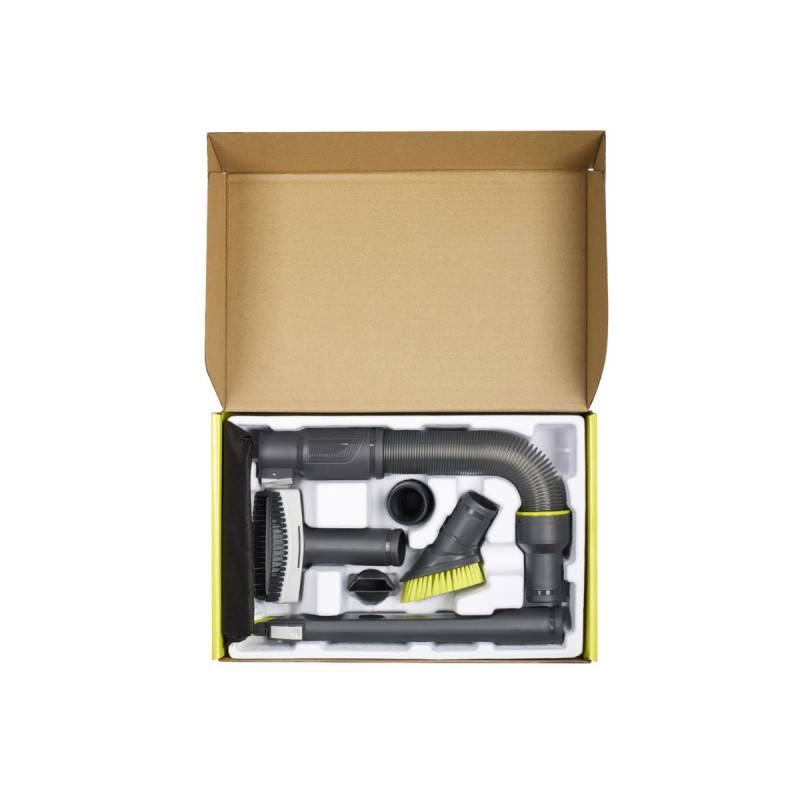 Ryobi - Pack RYOBI Aspirateur eau et poussière RYOBI 1250W - 20L - RVC-1220I-G - 6 accessoires nettoyage automobile - RAKVA04 - Image 4