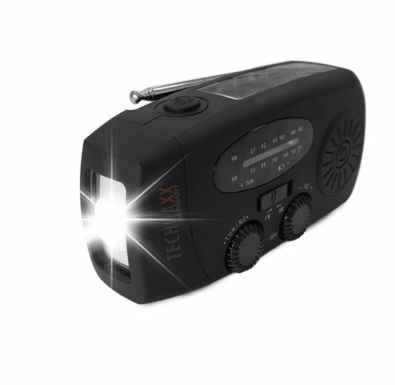 TECHNAXX - RADIO ET LAMPE SOLAIRE + MANIVELLE - Image 1