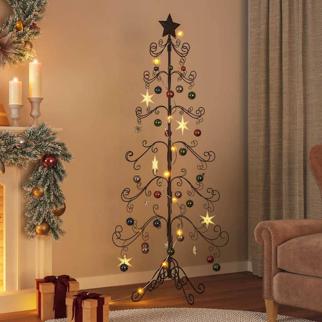 Prolenta Premium - Sapin de noel en bois Paul-Louis-René Noir 65 X 65 cm - P87209N - Image 1