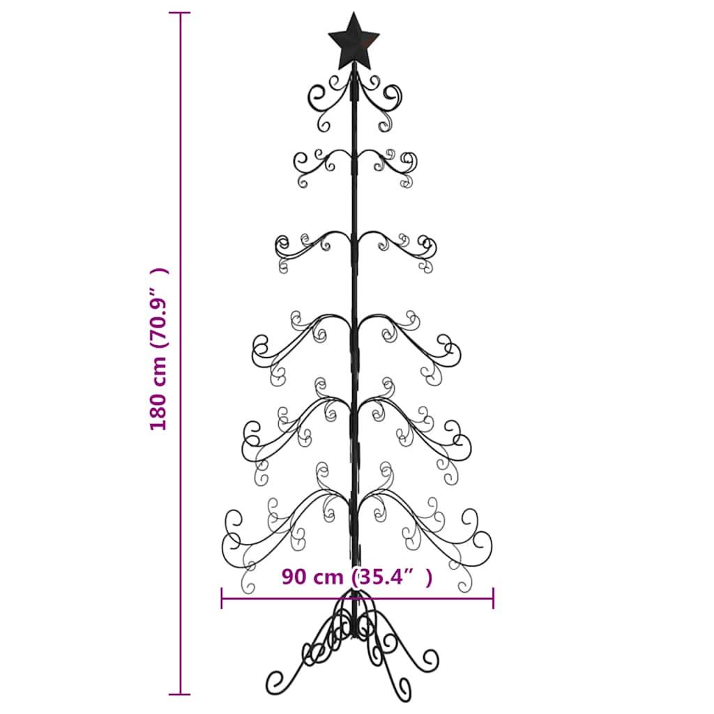 Prolenta Premium - Sapin de noel en bois Paul-Louis-René Noir 65 X 65 cm - P87209N - Image 7