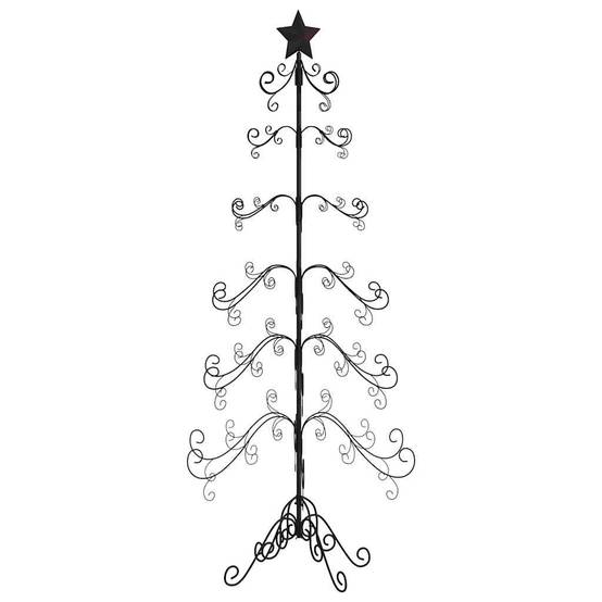 Prolenta Premium - Sapin de noel en bois Paul-Louis-René Noir 65 X 65 cm - P87209N - Image 2