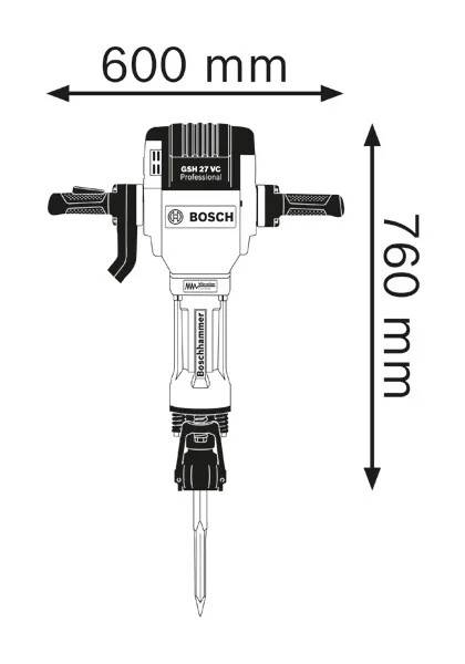 Bosch - Brise béton BOSCH GSH 27 VC - 2000W 62J - 061130A000 - Image 3