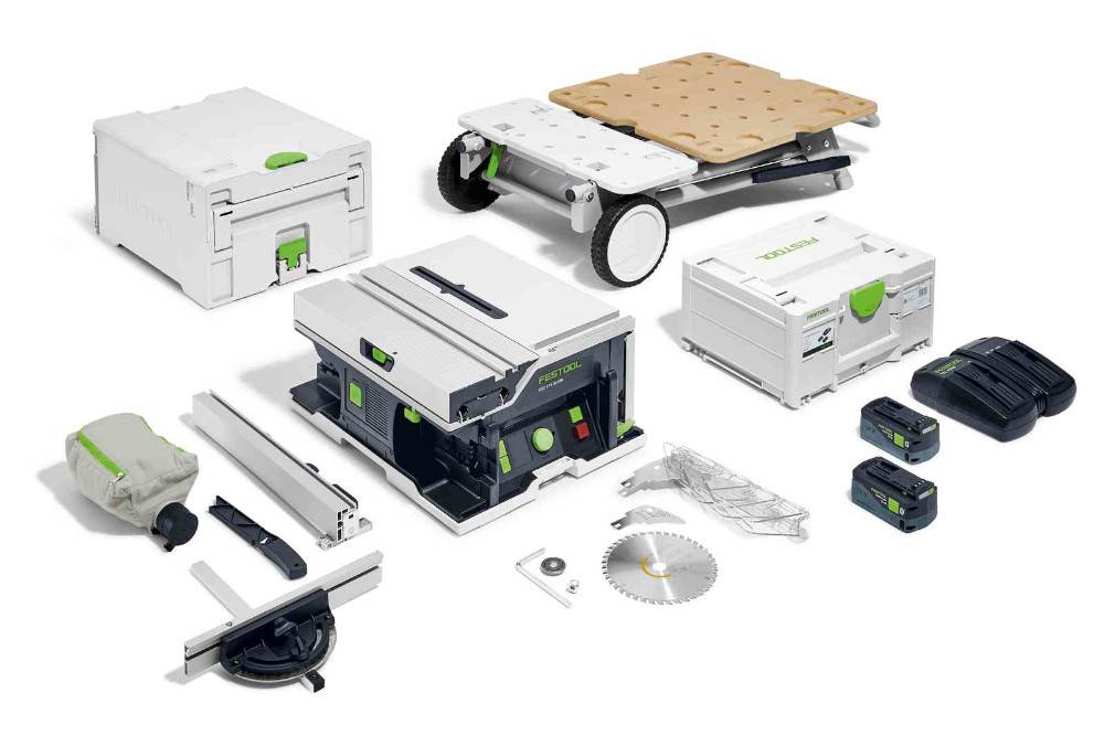Festool - Scie circulaire sur table 2x18V CSC SYS 50 EBI-Set + 2 batteries 5Ah + chargeur - FESTOOL - 577379 - Image 1