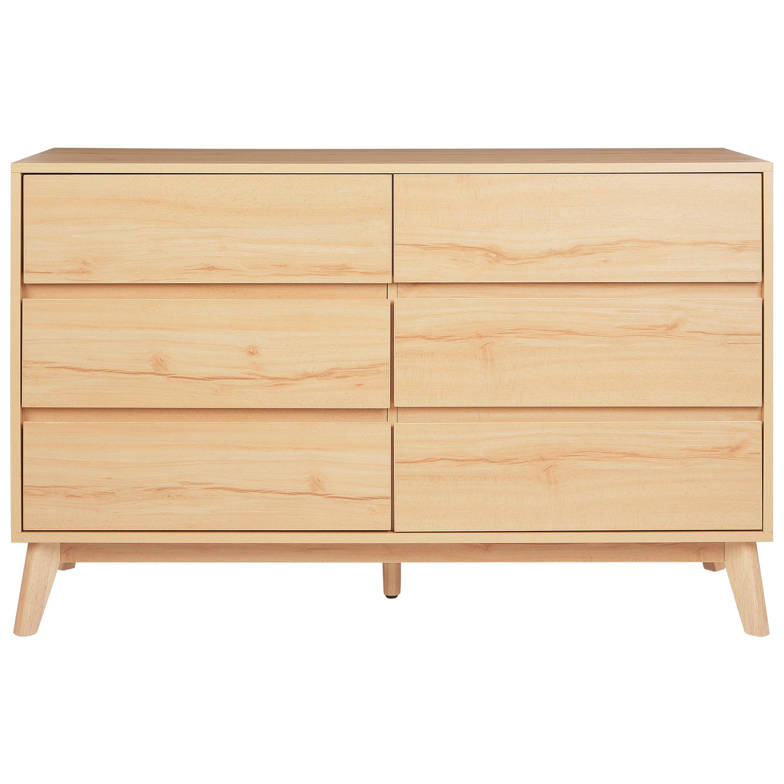 Beliani - Commode Panneau de particules de bois Marron clair SARDIS - 120x40x75- Beliani - Image 5