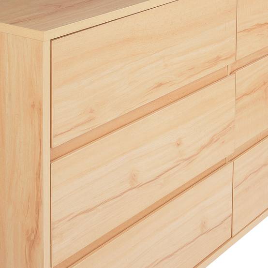 Beliani - Commode Panneau de particules de bois Marron clair SARDIS - 120x40x75- Beliani - Image 7