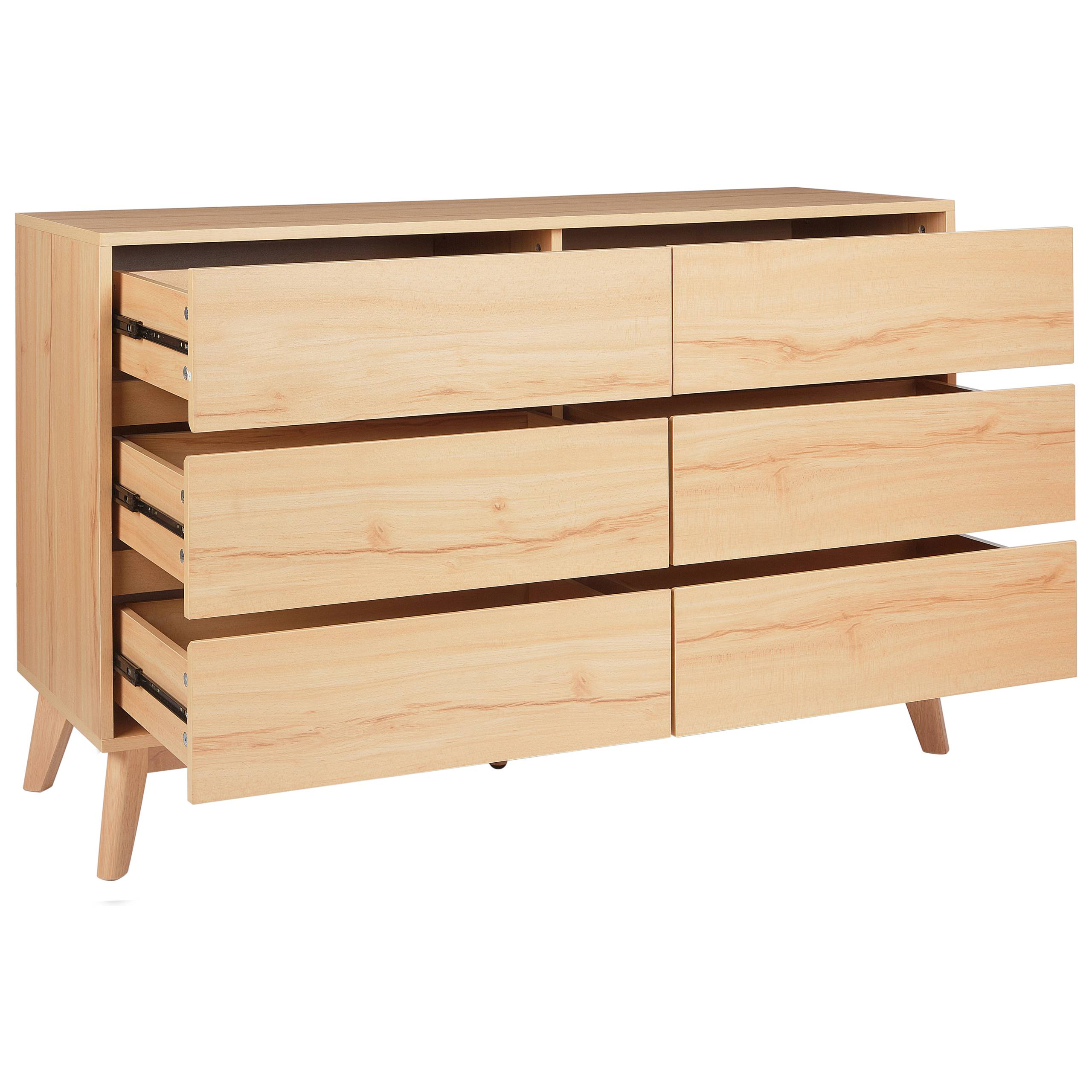 Beliani - Commode Panneau de particules de bois Marron clair SARDIS - 120x40x75- Beliani - Image 4