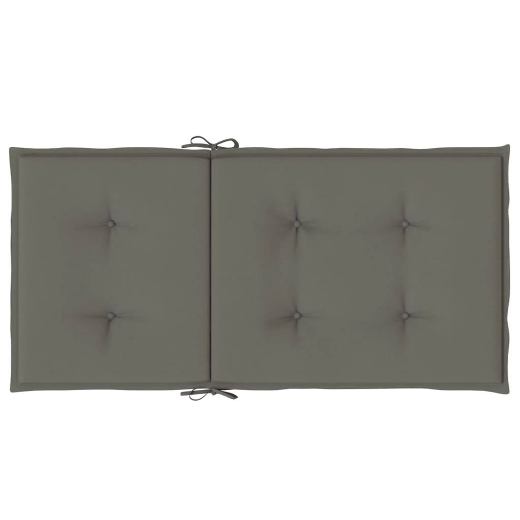 ComfortXL - Lot de 4 Coussins Dossier Bas Polyester Anti-glisse pour Chaise de Jardin Gris Foncé Mélangé 100x50cm – ComfortXL Outdoor Living - Image 7