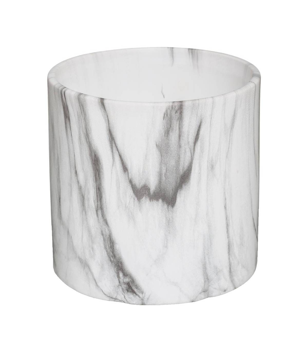 Atmosphera - Lot de 2 Pots de fleurs en Céramique effet Marbre Noir & Blanc - Image 3