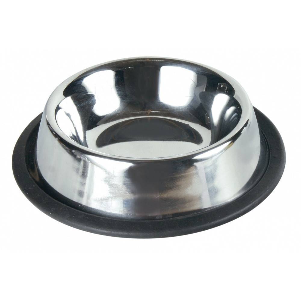Gamelle écuelle en acier inoxydable pour animaux, 0.2L / ø 15 cm.