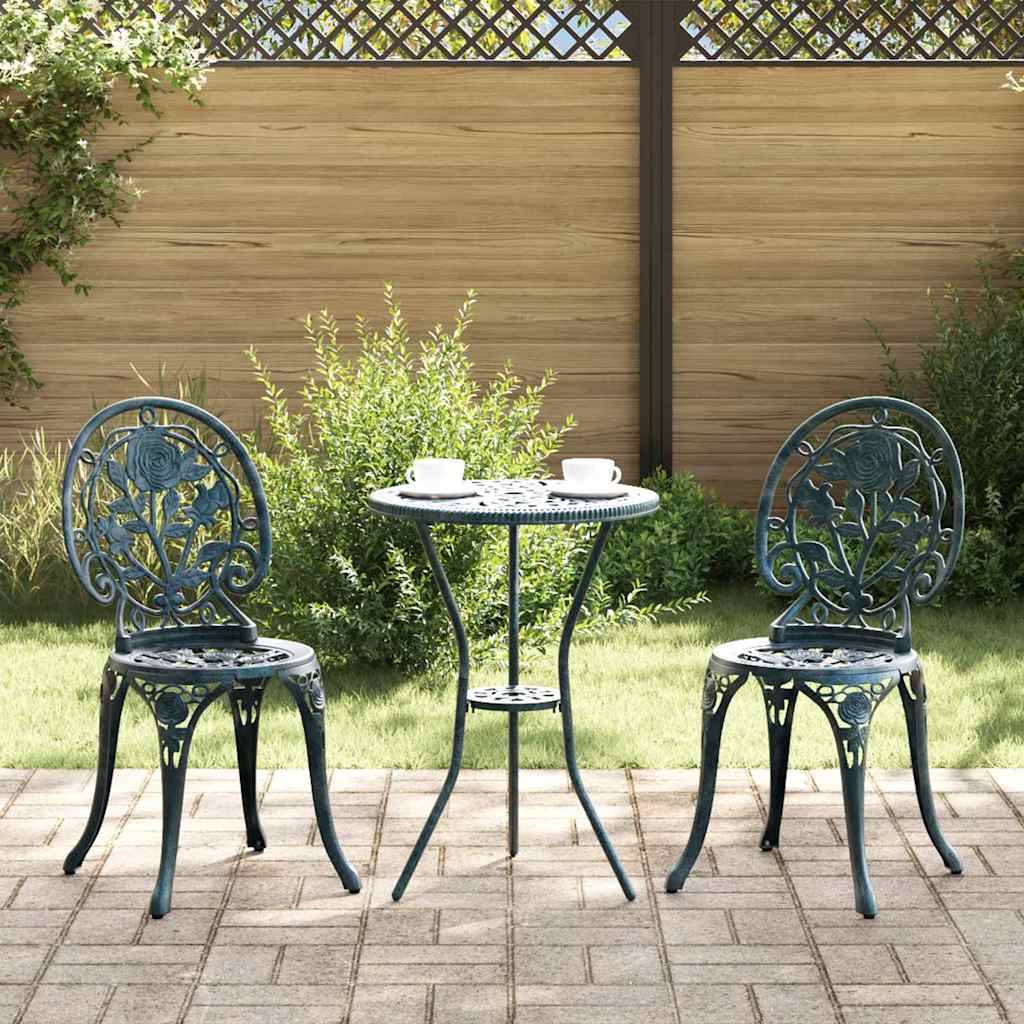 Vidaxl - Ensemble bistro de jardin 3 pcs-Salons de jardin Vert Aluminium 256697 - Image 1