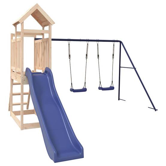 Aire de jeux d'extérieur - Jeu Plein air enfant bois de pin massif-JU1490 - Image 3