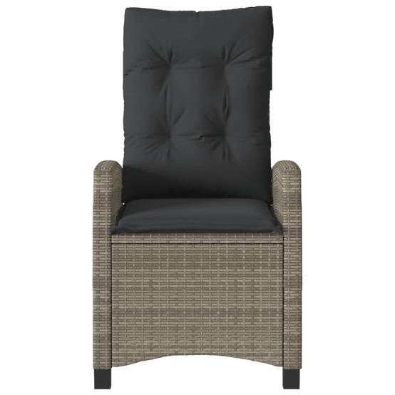 ComfortXL - Fauteuils de Jardin Relax Résine Tressée Dossier Inclinable pour Balcon Lot de 2 Gris – ComfortXL Outdoor Living - Image 5