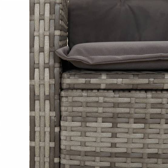 ComfortXL - Fauteuils de Jardin Relax Résine Tressée Dossier Inclinable pour Balcon Lot de 2 Gris – ComfortXL Outdoor Living - Image 9