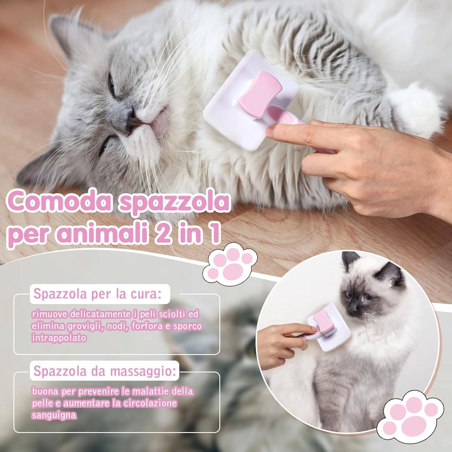 Brosse à Nettoyage pour Animaux (Long/Court Poil)- IntiMeg - Image 2