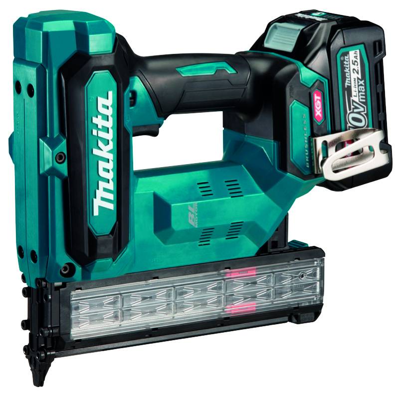 Makita - Cloueur finette 18GA 40V + Makpac + 2 batteries 2.0 Ah BL4020 MAKITA - FN001GA201