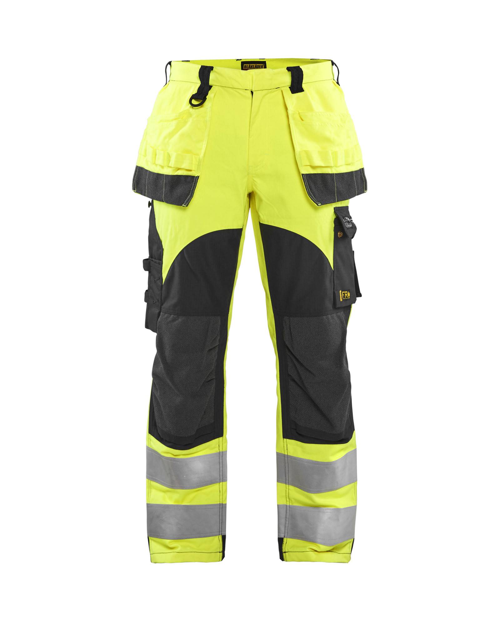 Pantalon multinormes inhérent Jaune fluo/Marine | 158915123389 - Blaklader