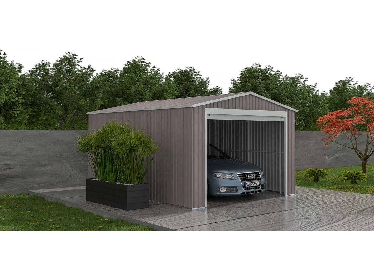 Habitat Et Jardin - Garage Métal "nevada" Avec Porte Roulante - 15,61m² -habitat Et Jardin - Image 4