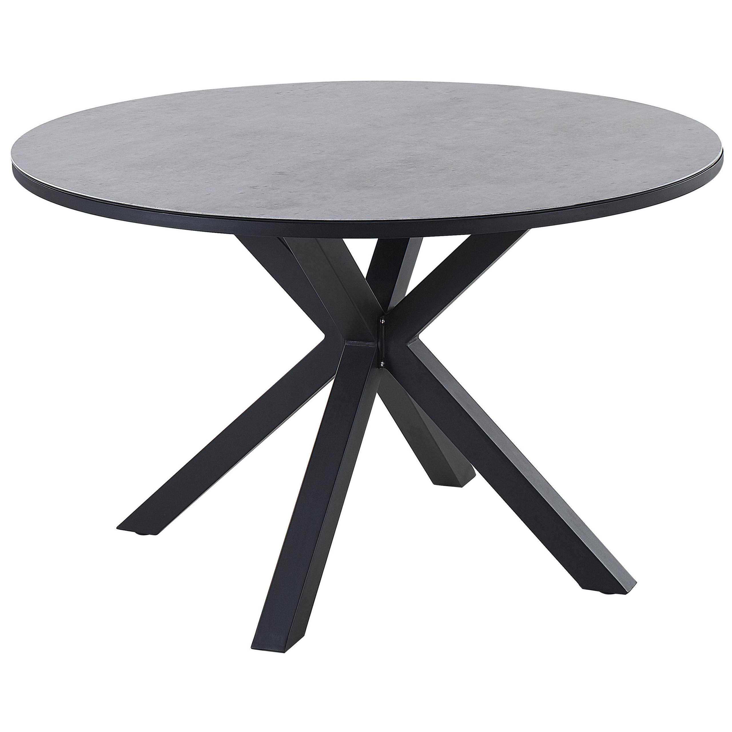 Beliani - Set de salle à manger, 4 Personnes Aluminium Gris MALETTO/GROSSETO - Beliani - Image 4