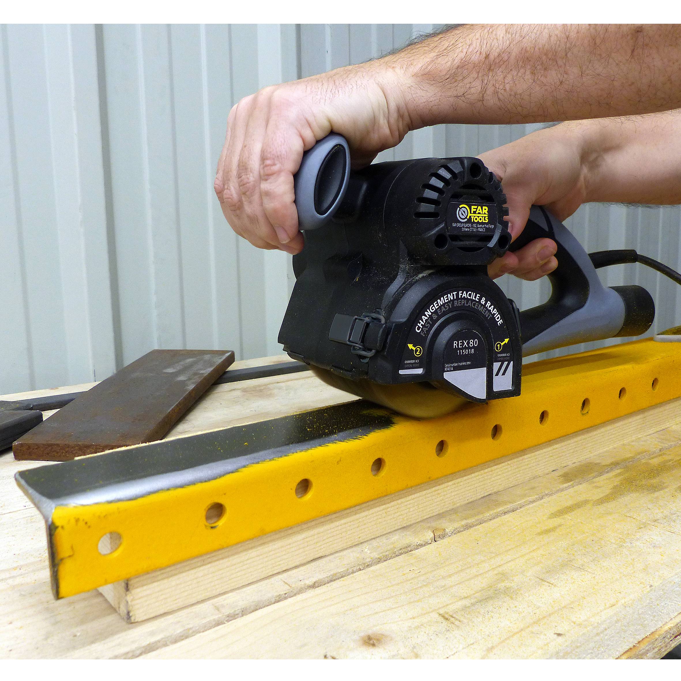 Rénovateur compact 420W brosse à lamelles abrasives Ø80mm FARTOOLS - Image 6