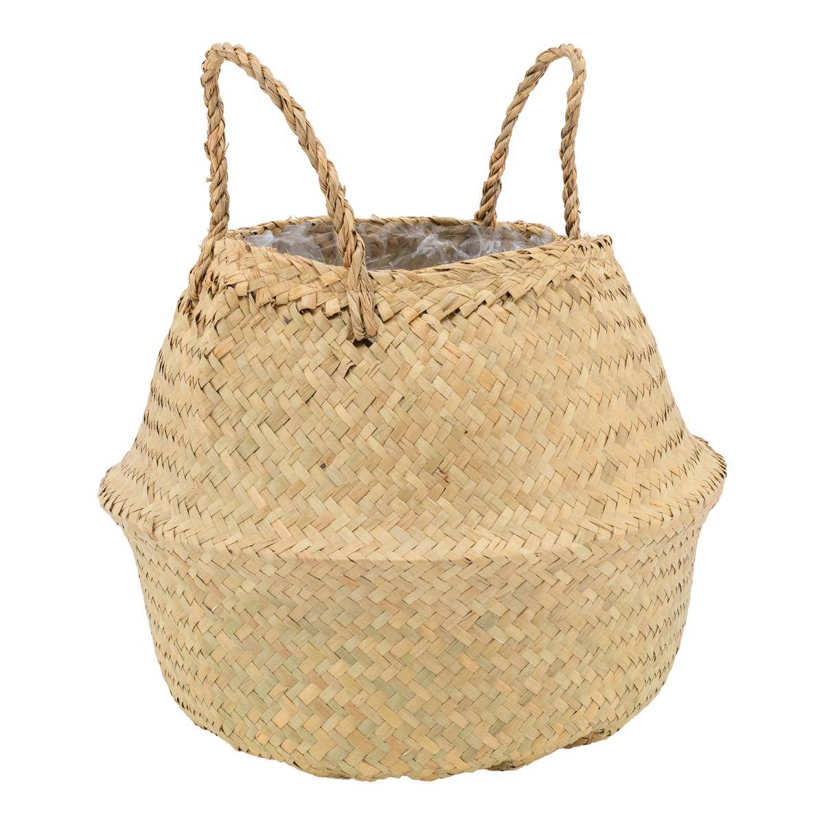 Aubry Gaspard - Sac rond en jonc de mer pliant Diamètre 35 cm Aubry Gaspard - Image 1