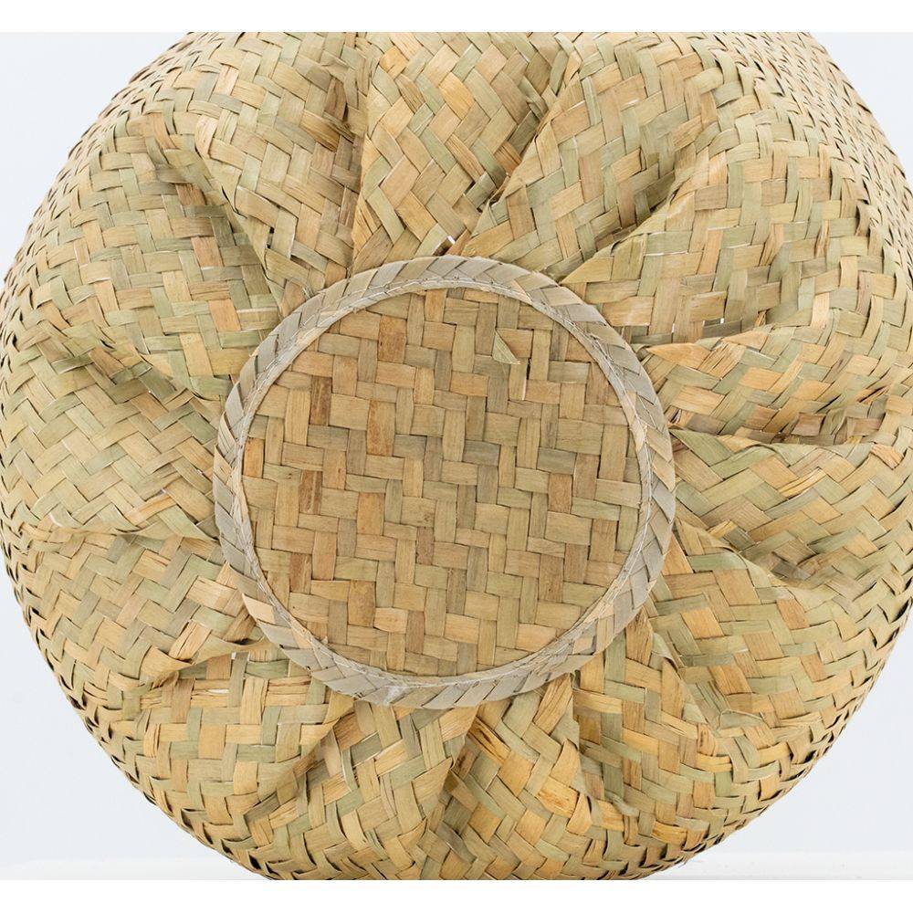 Aubry Gaspard - Sac rond en jonc de mer pliant Diamètre 35 cm Aubry Gaspard - Image 3