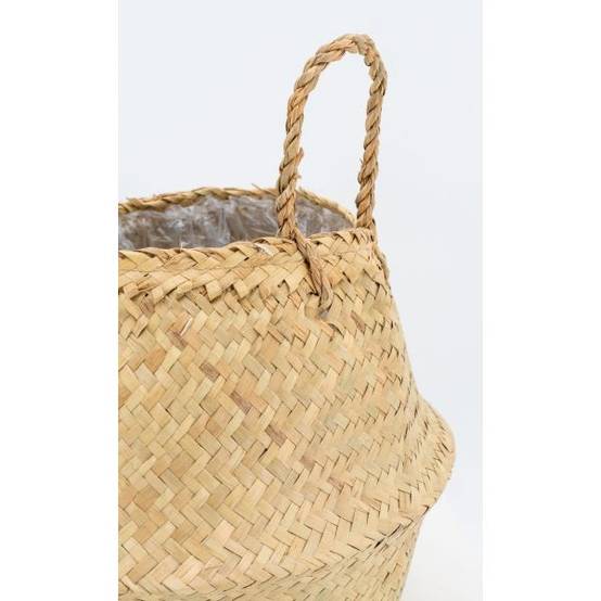Aubry Gaspard - Sac rond en jonc de mer pliant Diamètre 35 cm Aubry Gaspard - Image 7