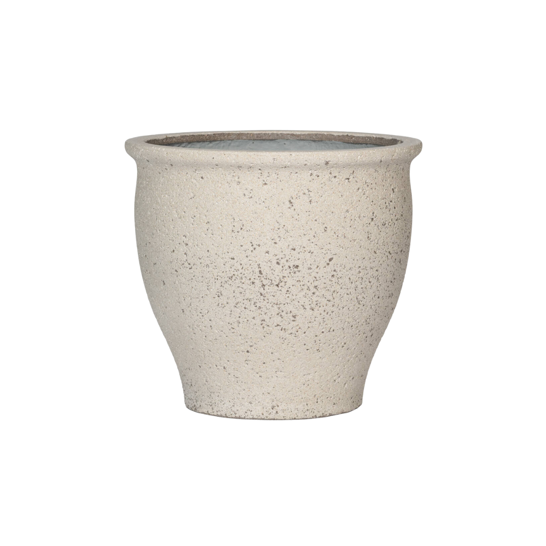 Pot de fleurs blanc craie - D.52cm x H.47cm - Image 1