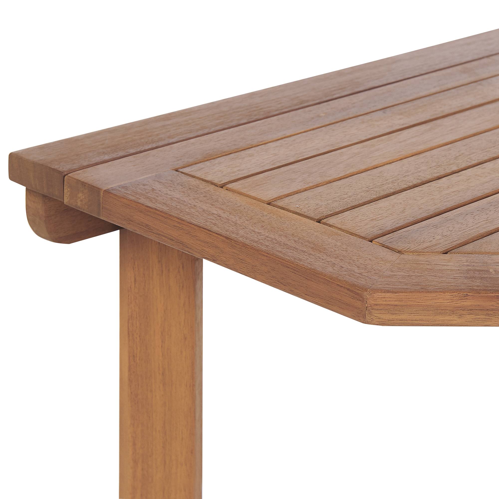 Beliani - Table pliable, 3 Personnes Acacia Marron TREIA - 47x110x74- Beliani - Image 7