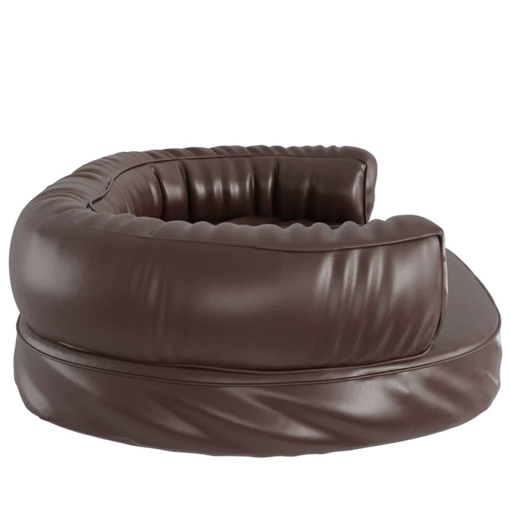 Vidaxl - Lit pour chien ergonomique Mousse Marron 88x65 cm Similicuir vidaXL 171321 - Image 6