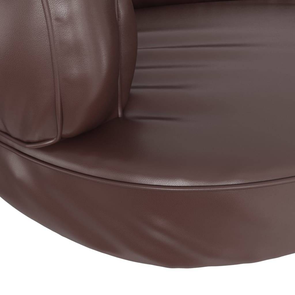 Vidaxl - Lit pour chien ergonomique Mousse Marron 88x65 cm Similicuir vidaXL 171321 - Image 4