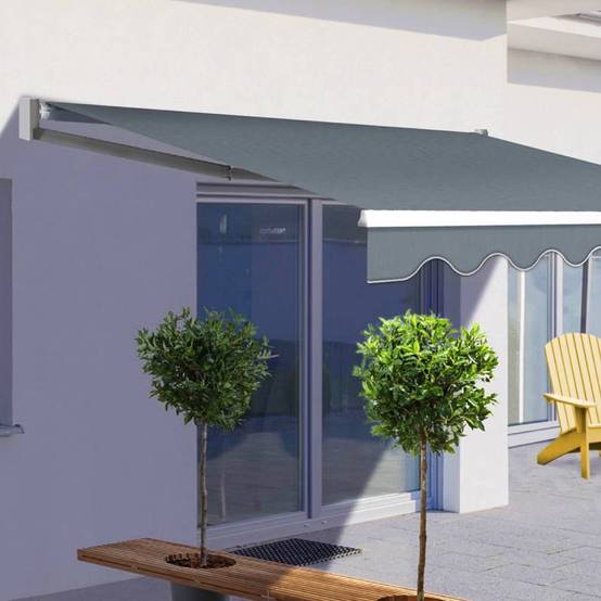 Store banne manuel 3.95 x 3 m Unité Anthracite - Image 2