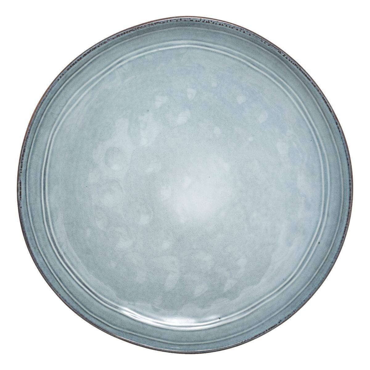 Lot de 6 Assiettes Plates "Flower" 26cm Bleu
